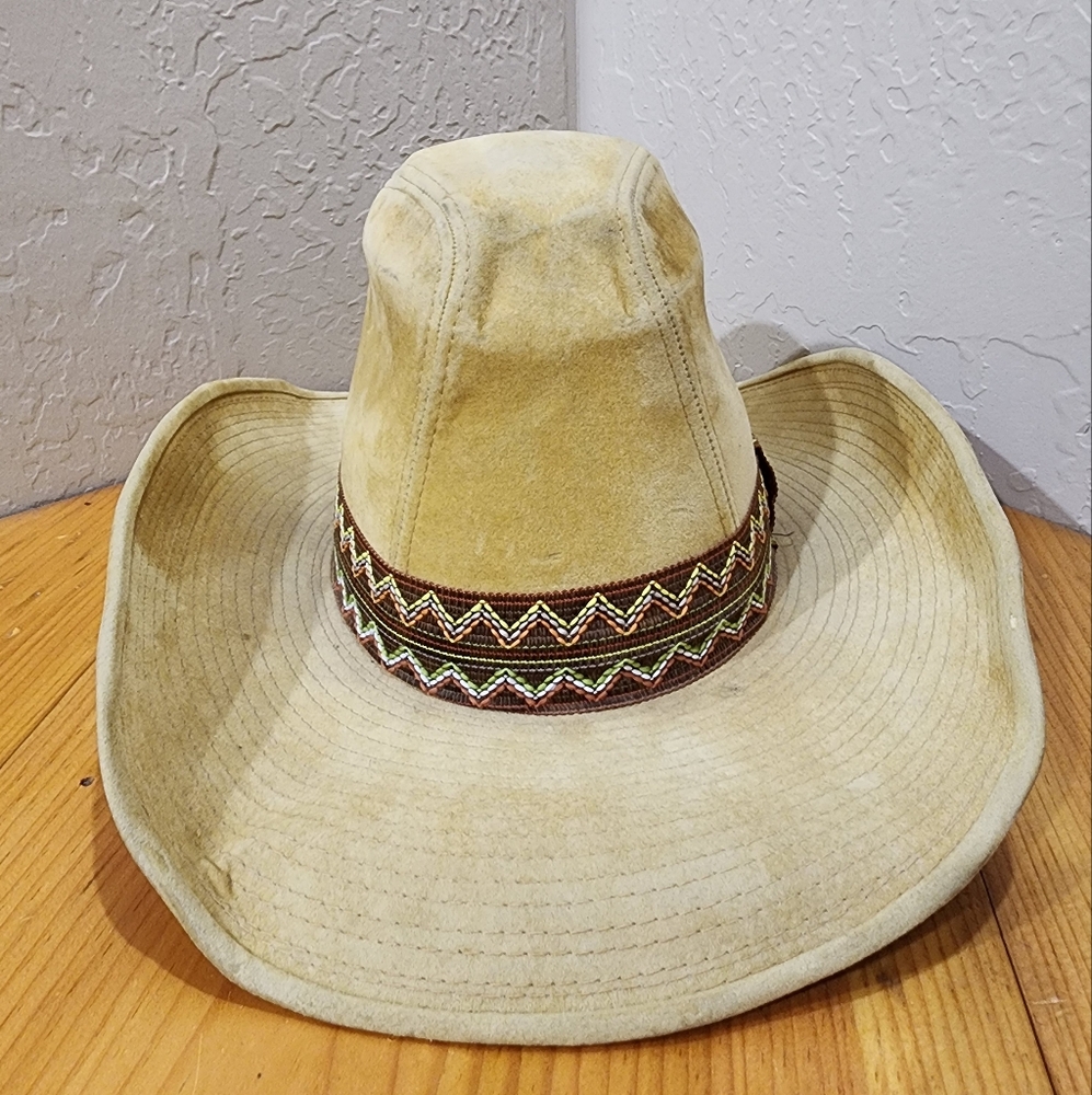 Vintage Canyon Trails Western Hat Small 6 3/4-8 7/8 Cotton Blend Unisex
